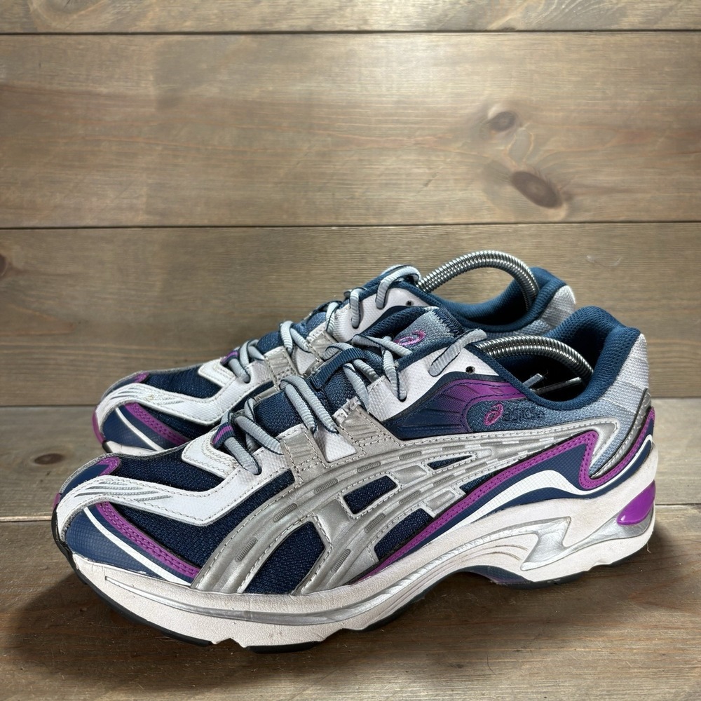 asics gel preleus mens size 8 shoes blue purple chunky comfort running sneakers